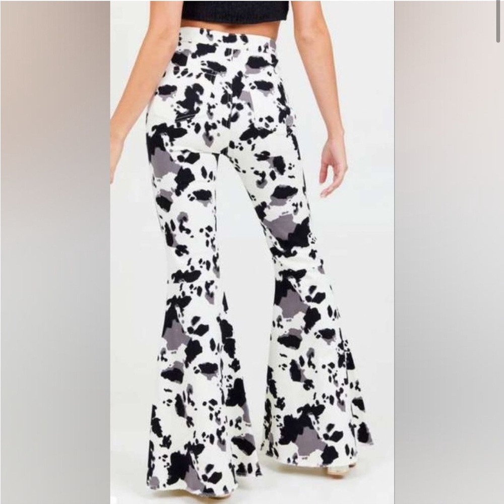 Cow print Bell bottoms